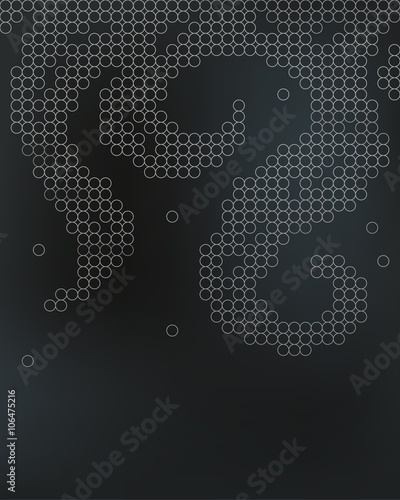 Beer foam background, stylized bubble. Vector