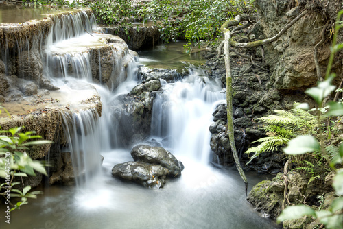 The beautiful waterfall in Thailand
