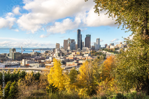 cityscape and skyline of seattle