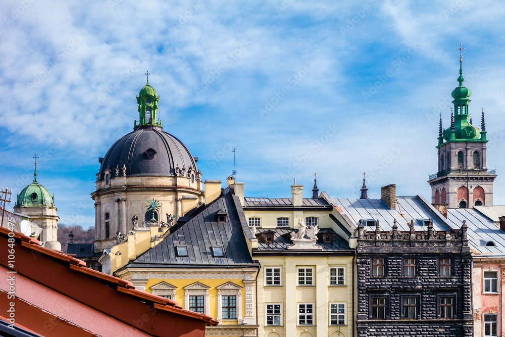 View of Lviv from the roof.