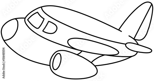 Outlined plane