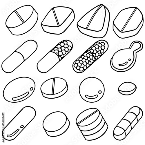 vector set of medicine