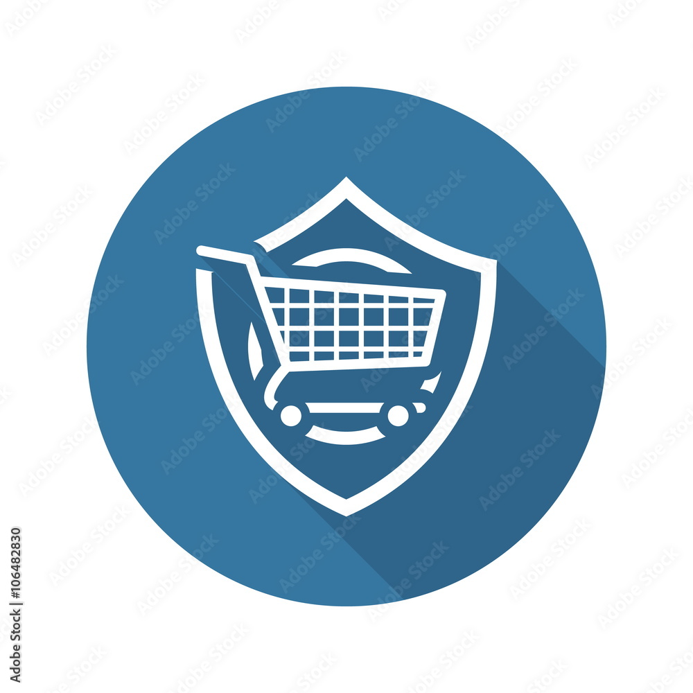 Customer Protection Icon. Flat Design. Customer Protection Icon. Flat Design.