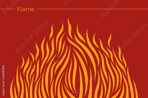 Abstract fire flame