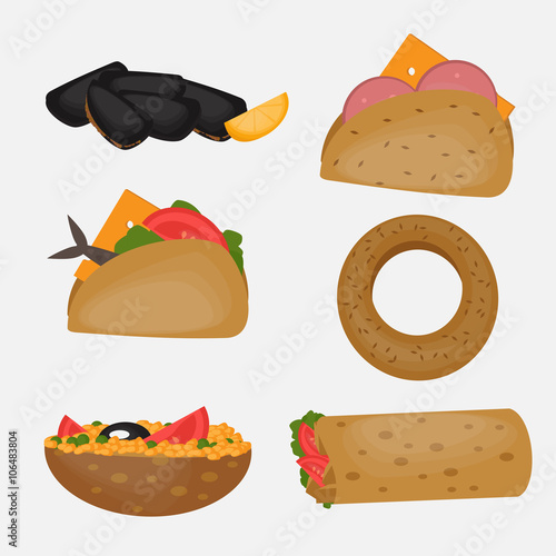 Turkish Fast food, Traditional street food, Turkish cuisine.