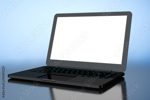 Wallpaper Mural Laptop with Blank Screen Torontodigital.ca