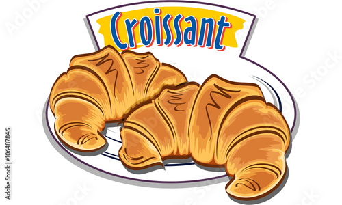 Croissant vector