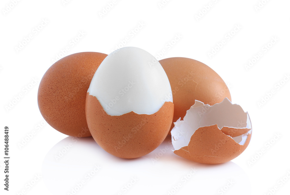 boiled egg isolated on white background boiled egg isolated on white background