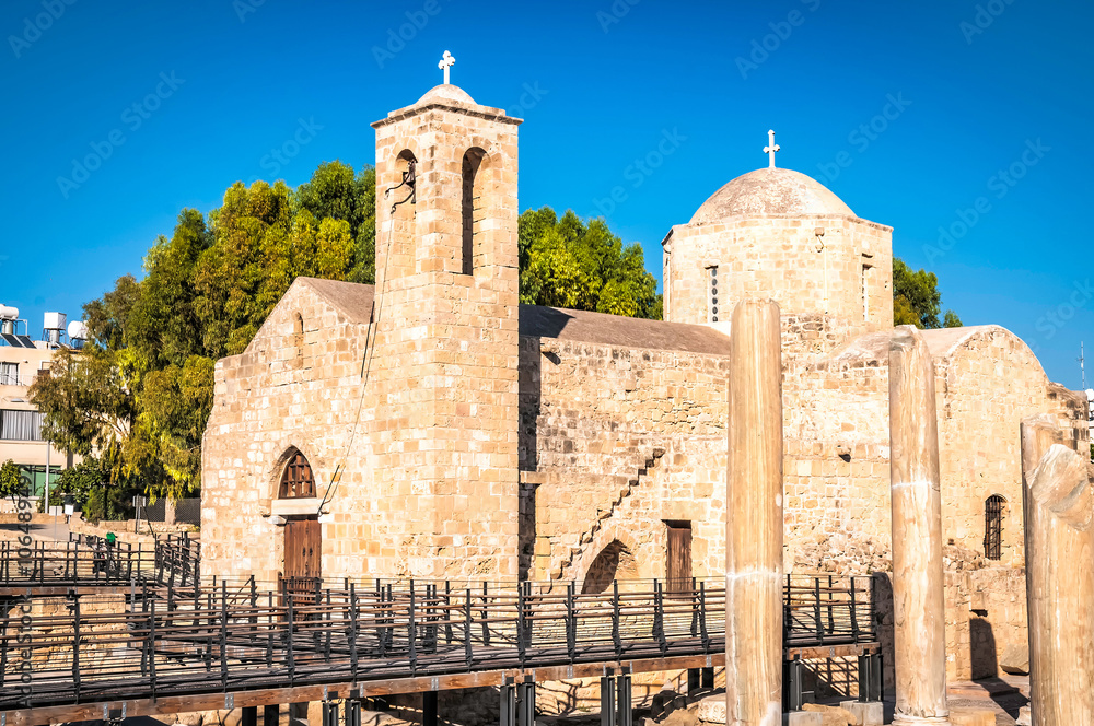 Panagia Chrysopolitissa Basilica. Paphos, Cyprus