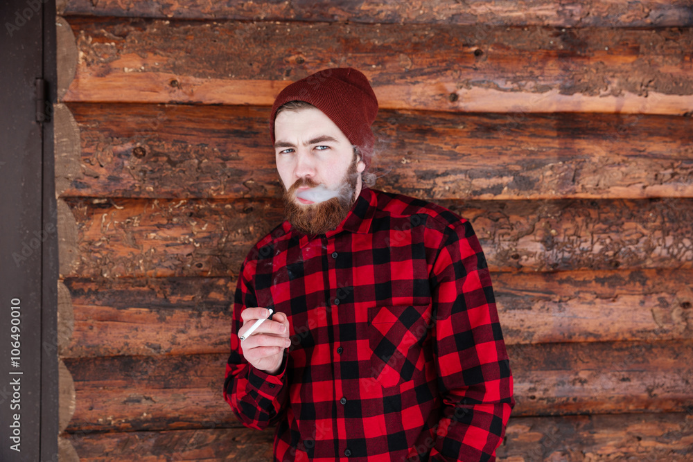 Handsome man smoking Handsome man smoking