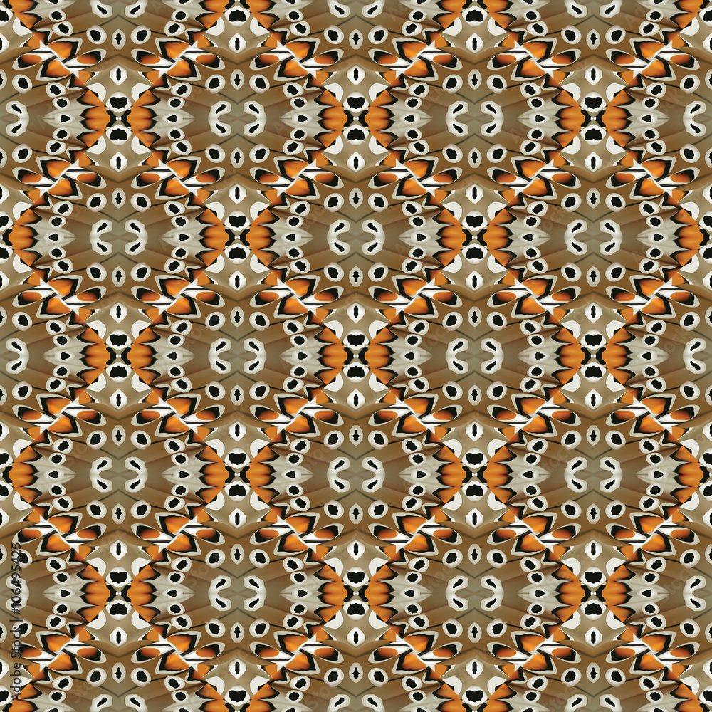 Seamless abstract pattern.
Hand drawn seamlessly repeating ornamental wallpaper or textile pattern.Drop this into your swatches palette and fill your shapes with the pattern. 
