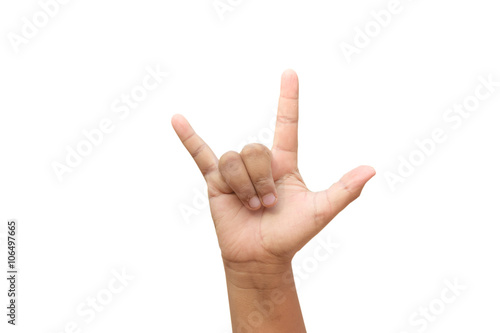 Hand Gesture for I love you