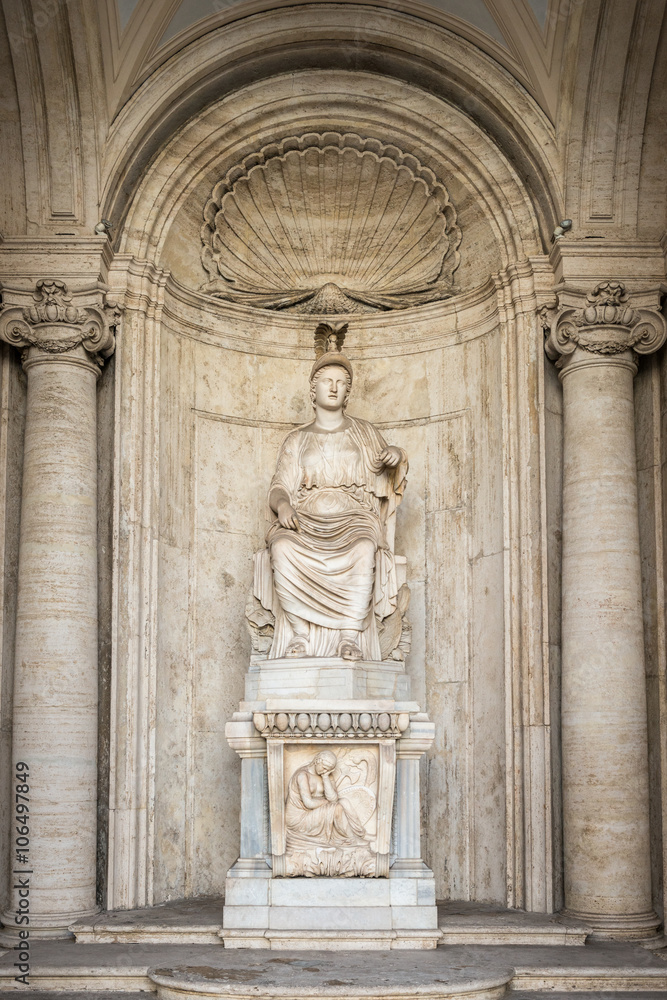 Old Sculpture in Rome, Italy