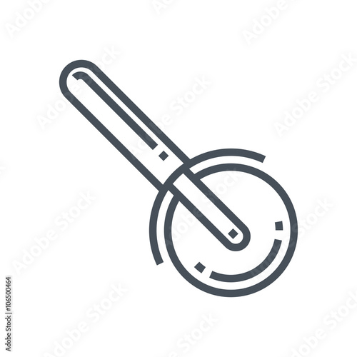 Pizza cutter icon