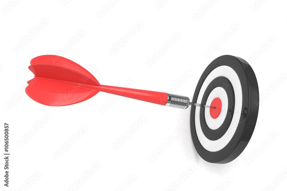 arrow darts in target. 3D rendering. arrow darts in target. 3D rendering.