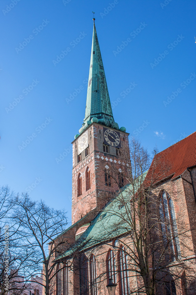 Fototapeta premium Jakobikirche Lübeck Schleswig-Holstein