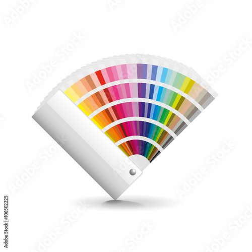 Fan color isolated on white vector