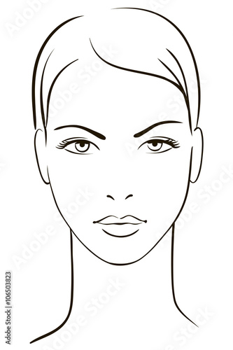 Young woman face