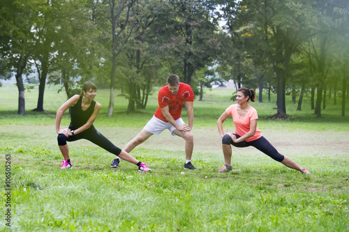 People having a workout