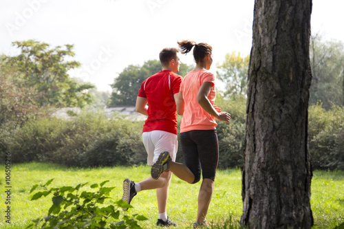 People running