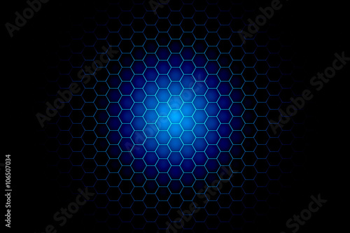 blue hexagon background