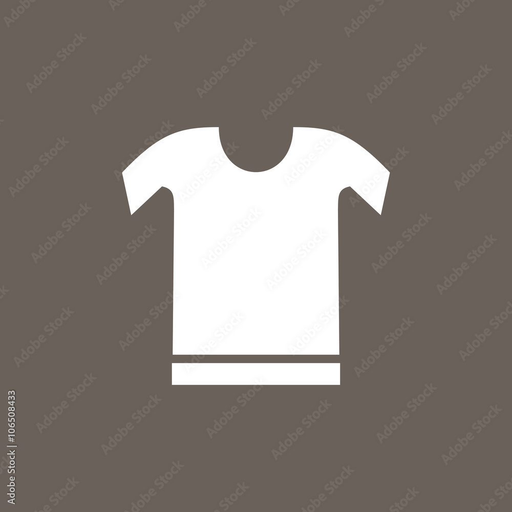 T-Shirt Icon on Dark Gray Color. Eps-10. T-Shirt Icon on Dark Gray Color. Eps-10.