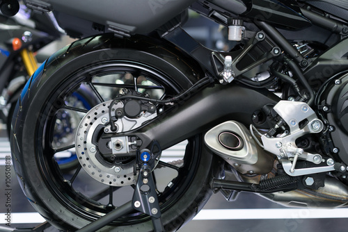 Disc brake of motorcycle's rear wheel