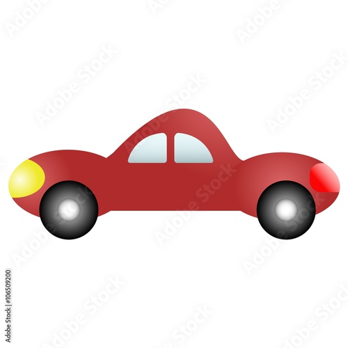 Red car