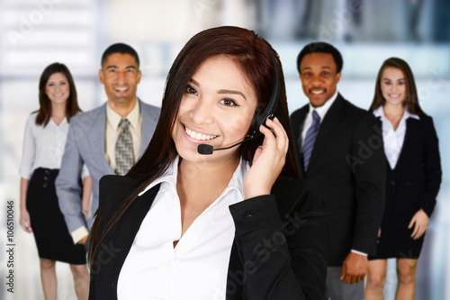 Woman Doing Customer Service