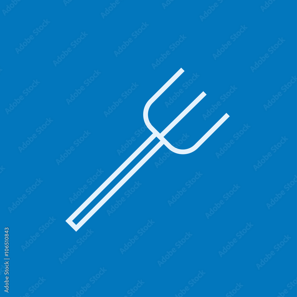 Pitchfork line icon. Pitchfork line icon.
