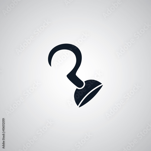 pirate hook flat icon theme