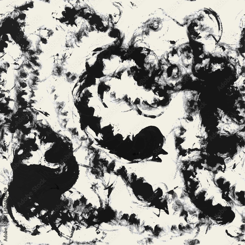 Vector seamless pattern texture. Abstract background with black blots. Monochrome creative illustration Vector seamless pattern texture. Abstract background with black blots. Monochrome creative illustration