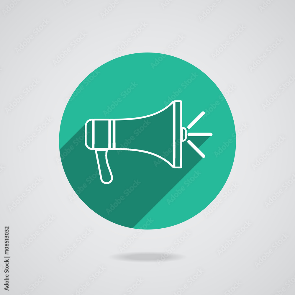 Megaphone icon. Loudspeaker isolated. Vector Megaphone icon. Loudspeaker isolated. Vector