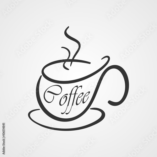 Coffee cup logo. 