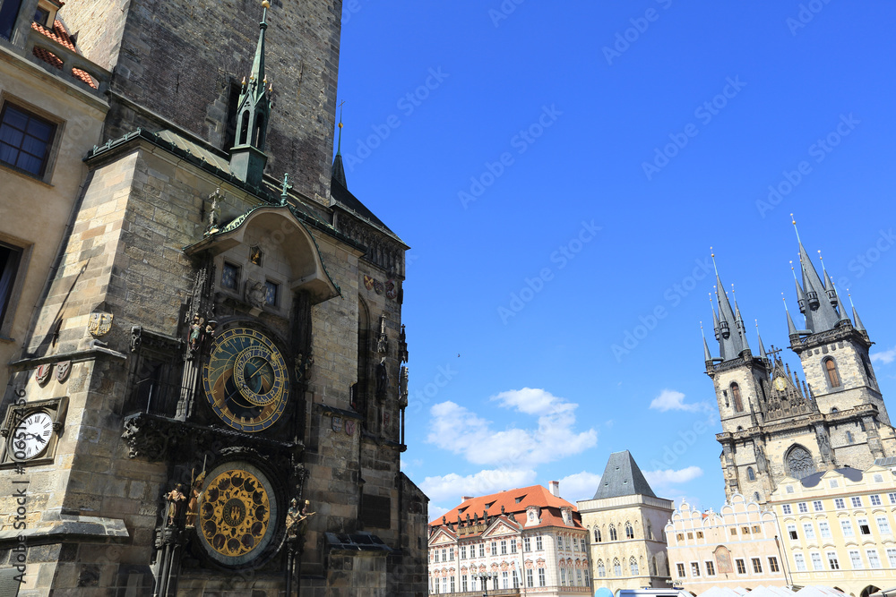 Naklejka premium Astronomical clock, Prgaue