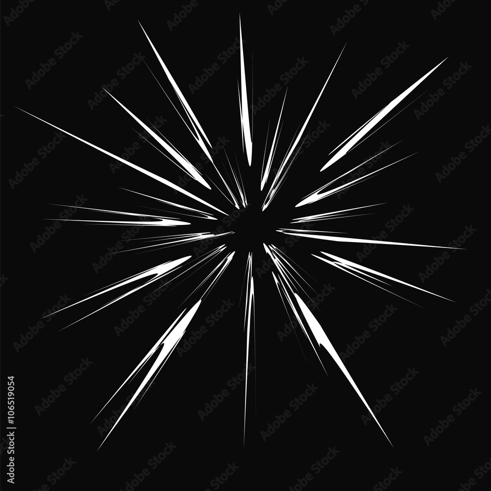 Obraz premium Explode Flash, Cartoon Explosion