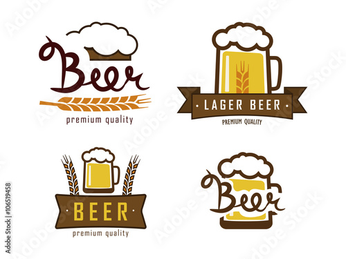 vector beer logos