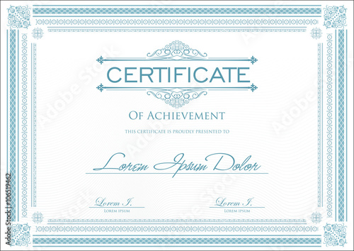 Certificate or diploma template