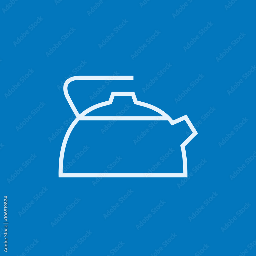 Kettle line icon. Kettle line icon.