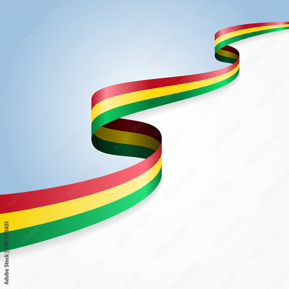 Bolivian flag background. Vector illustration. Bolivian flag background. Vector illustration.