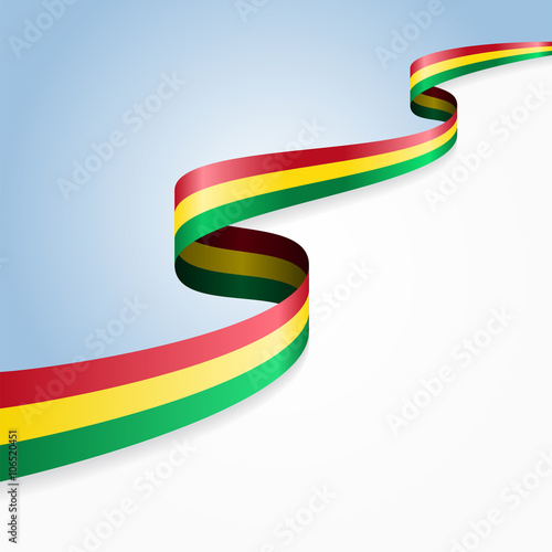 Bolivian flag background. Vector illustration.