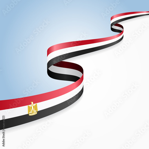 Egyptian flag background. Vector illustration.