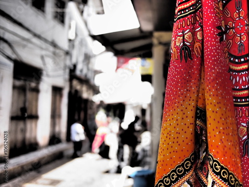 Colourful saari in ancient Stone Town