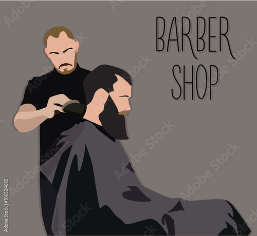 Client visiting hairstylist in barber shop