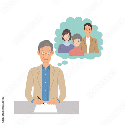 遺言書　イラスト