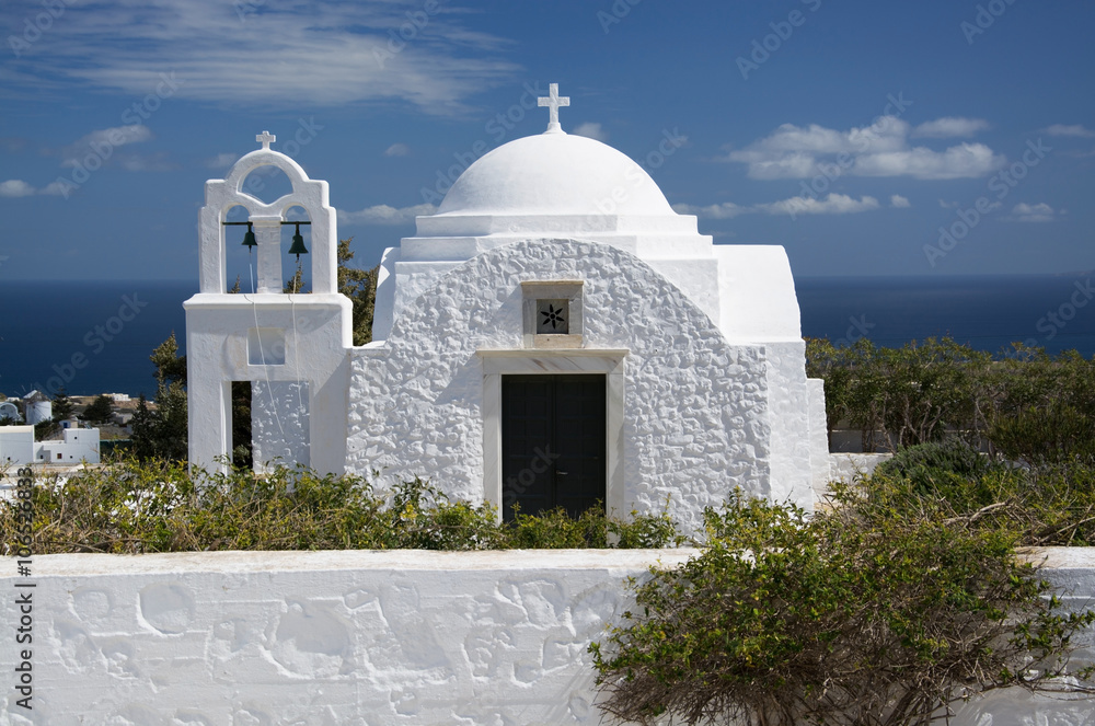 Kirche in Fira, Santorin, Griechenland