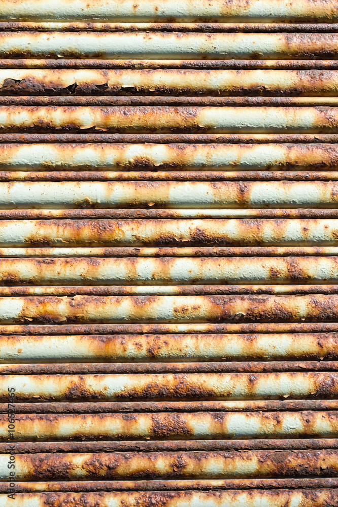 Rusty garage door