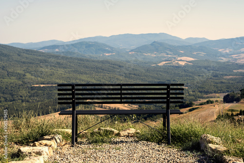 Bench on the hill