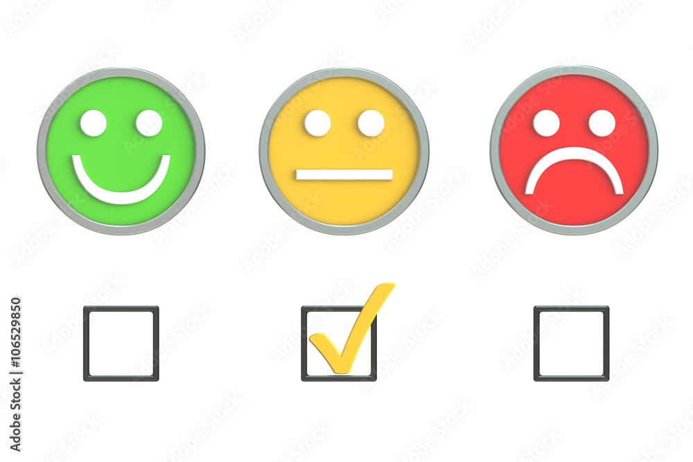 Fototapeta premium Customer Service Quality Feedback 3D rendering