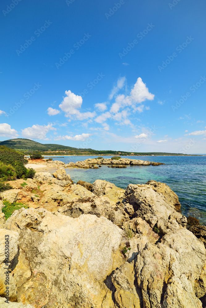 rocks by the shore in Sardinia